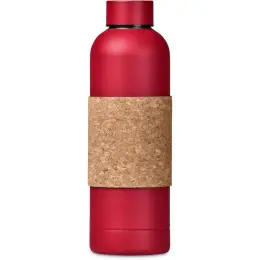 Kooshty Bermuda Kork Recycled Stainless Steel Water Bottle Red